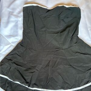 Black Dress with White Trim